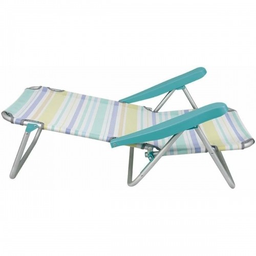 Folding Chair with Headrest 80 x 65 x 45 cm Multi-position Striped image 2