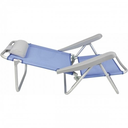 Folding Chair with Headrest Blue 80 x 65 x 45 cm Multi-position image 2