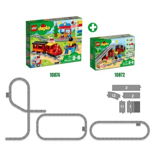 LEGO 10872 Duplo Train Bridge and Tracks Конструктор image 2
