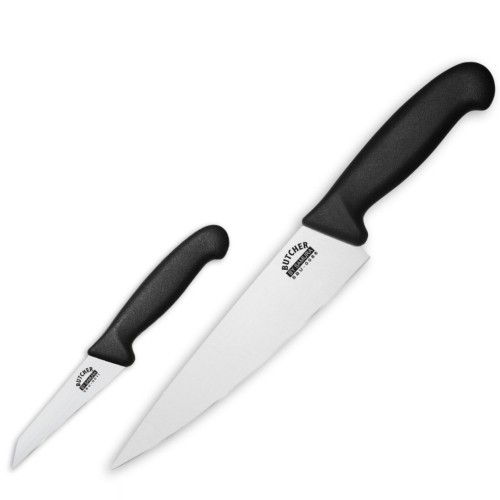 Samura Butcher Комплект 2 кухонных ножей: Овощной 91мм Нож Шефповора 200мм из AUS 8 Японской стали 59 HRC image 2