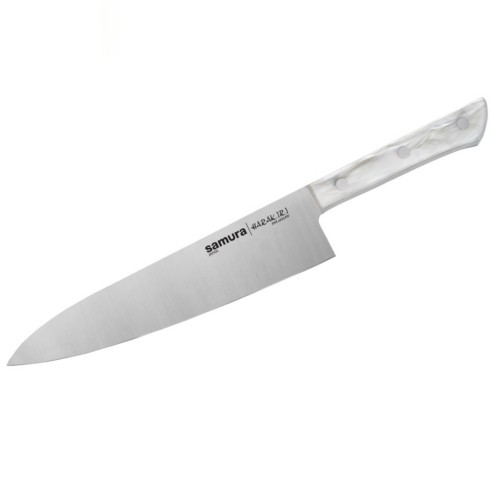 Samura Harakiri Acryl Кухонный нож Шефа 230mm с акриловой ручкой с AUS 8 кованной японской стали 58 HRC image 2