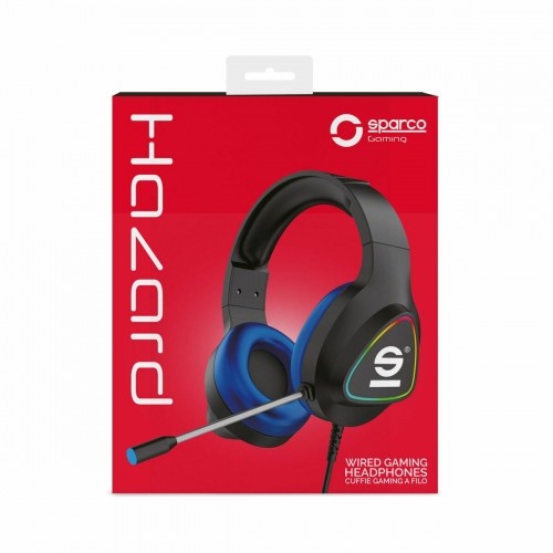Headphones with Microphone Sparco image 2