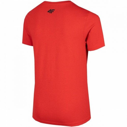 Child's Short Sleeve T-Shirt 4F Melange Red image 2