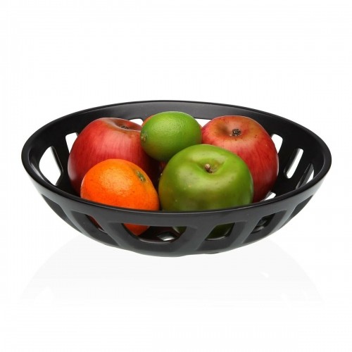 Fruit Bowl Versa Black Ceramic Porcelain 28 x 7 x 28 cm image 2