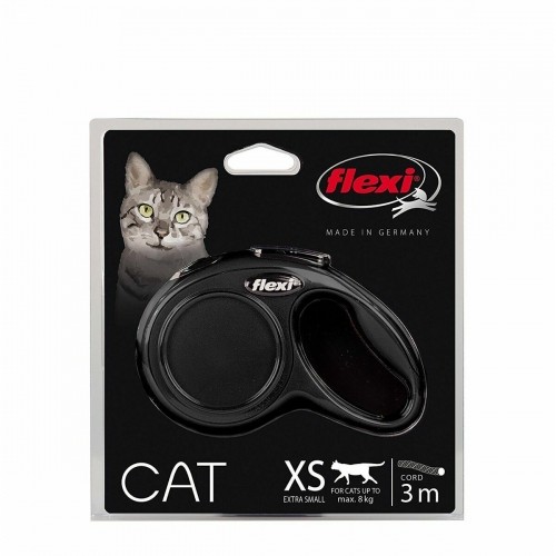 Cat Leash Flexi XS Black image 2