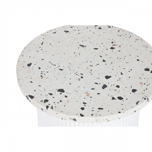 Mazs galdiņš Home ESPRIT Balts Koks MDF Terrazzo 40 x 40 x 37,5 cm image 2