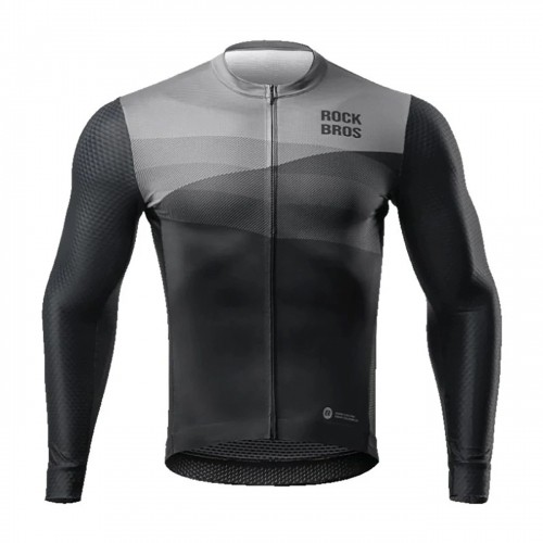 Rockbros cycling jersey 15120009004 long sleeve spring|summer XL - black image 2