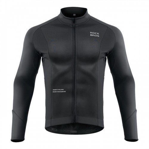 Rockbros cycling jersey 15400002003 long sleeve fall|winter L - black image 2