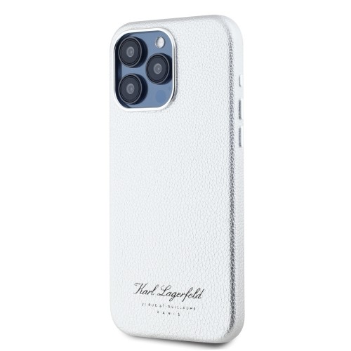 Karl Lagerfeld Grained PU Hotel RSG Case for iPhone 15 Pro Grey image 2
