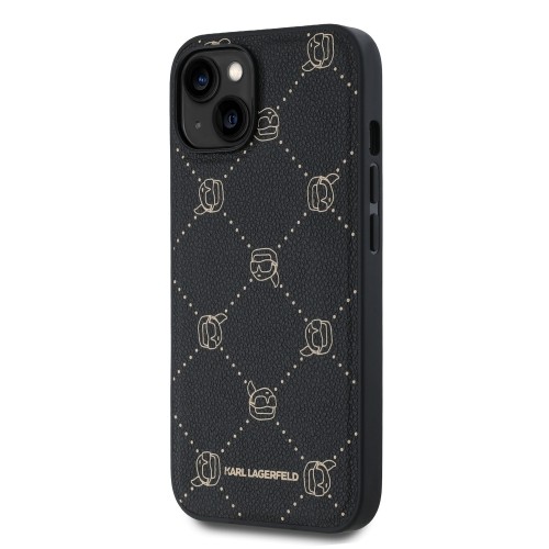 Karl Lagerfeld PU Karl Heads Pattern MagSafe Case for iPhone 14 Black image 2