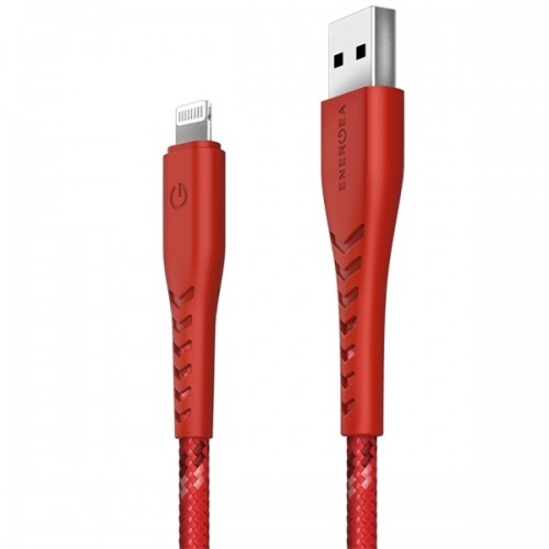 ENERGEA kabel Nyloflex USB - Lightning Charge and Sync C89 MFI 1.5m czerwony|red image 2