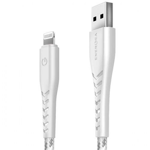 ENERGEA kabel Nyloflex USB - Lightning Charge and Sync C89 MFI 1.5m biały|white image 2