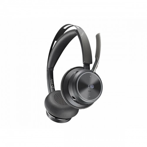 Headphones with Microphone HP Voyager Focus 2-M Black image 2