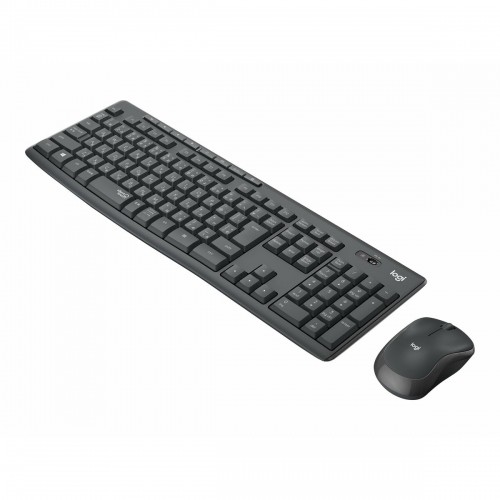 Клавиатура Logitech MK295 Чёрный Серый Сталь немецкий QWERTZ image 2