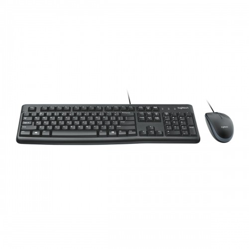 Keyboard and Mouse Logitech MK120 QWERTZ Black German image 2