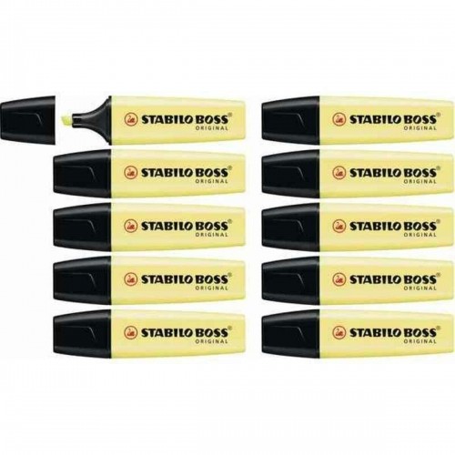 Fluorescent Marker Stabilo BOSS ORIGINAL Yellow (10 Units) (10 uds) image 2