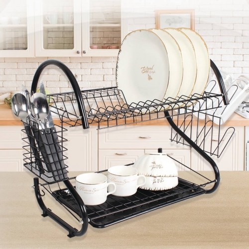 Black drying rack 43 cm MR-1025-43 Maestro image 2