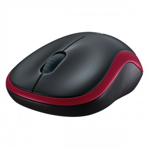 Optical Wireless Mouse Logitech M185 Red image 2