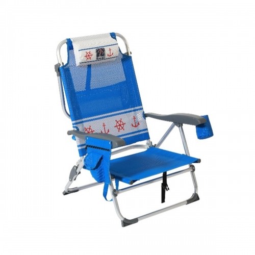 Folding Chair Blue 87 x 51 x 23 cm image 2