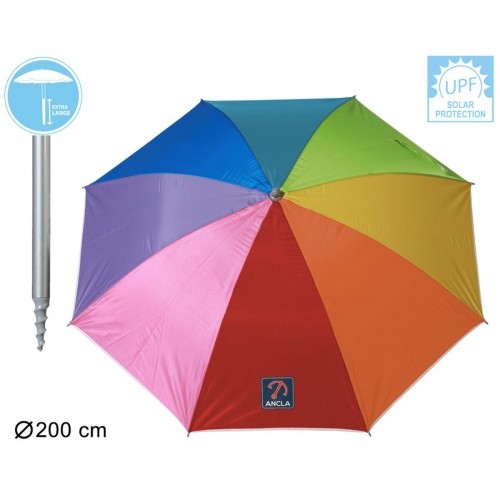 Bigbuy Outdoor Пляжный зонт 200 cm UPF 50+ Радужная image 2