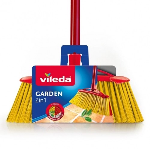 Broom VILEDA 2in1 Garden Outdoor (red/yellow) image 2