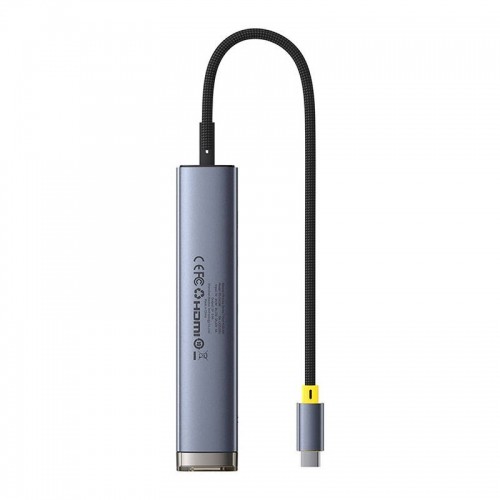 Hub 7w1 Baseus UltraJoy USB-C to HDMI +2xUSB3.0+PD+SD|TF+3.5mm (gray) image 2