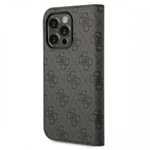 Guess PC|TPU 4G Metal Camera Outline Book Case for iPhone 14 Pro Max Black image 2