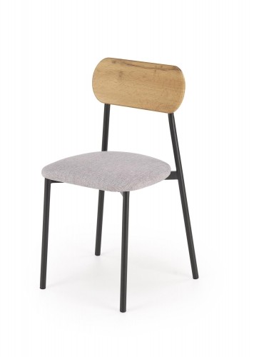 Halmar NANDO table + 2 chairs color: natural / black image 2