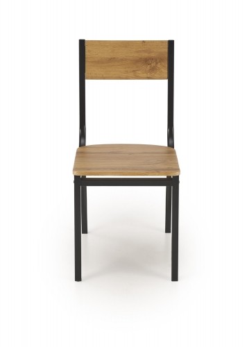 Halmar MILTON table + 4 chairs color: natural / black image 2