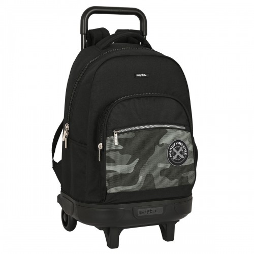 Школьный рюкзак с колесиками Safta Stone Чёрный 33 x 45 x 22 cm image 2