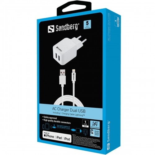 Wall Charger Sandberg 441-03 White image 2