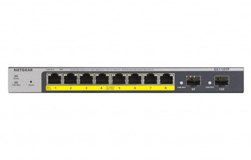 NETGEAR GS110TP Managed L2/L3/L4 Gigabit Ethernet (10/100/1000) Power over Ethernet (PoE) Grey image 2