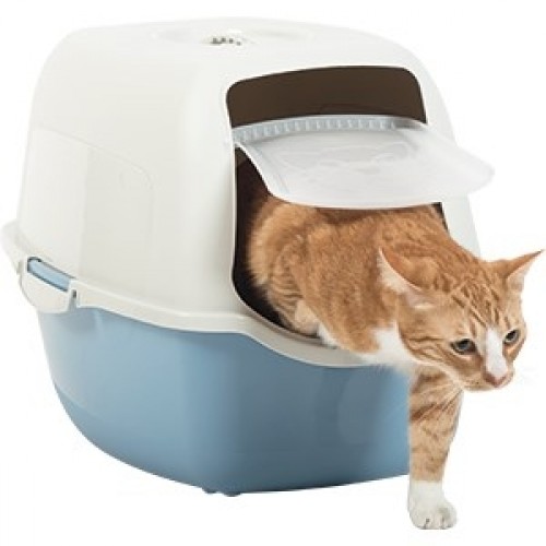 ROTHO Bailey Hooded litter box Blue, White image 2