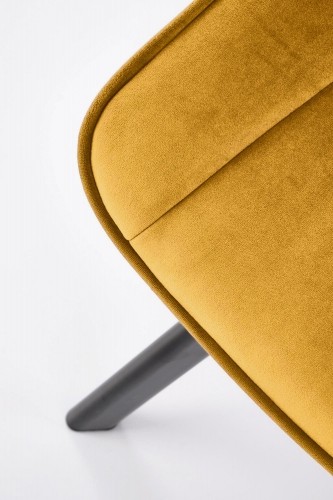 Halmar K520 chair, mustard / black image 2