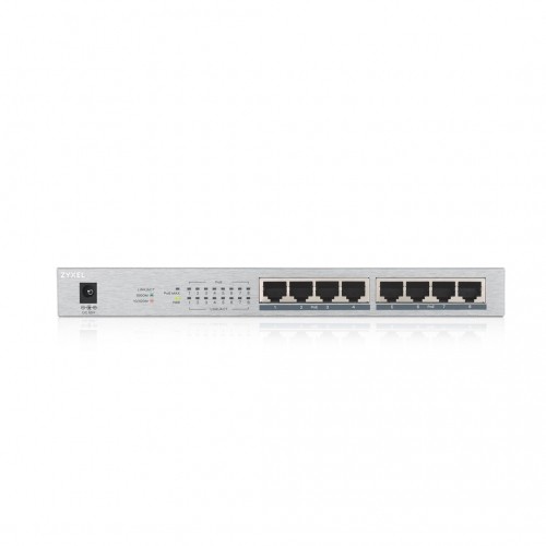 Zyxel GS1008HP Unmanaged Gigabit Ethernet (10/100/1000) Power over Ethernet (PoE) Grey image 2