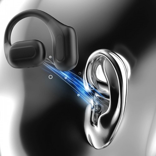 Dudao U17Pro on-ear wireless headphones with Bluetooth 5.3 and ANC - black image 2