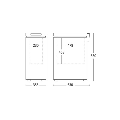 Scandomestic Chest freezer Scanomestic CF51WE image 2