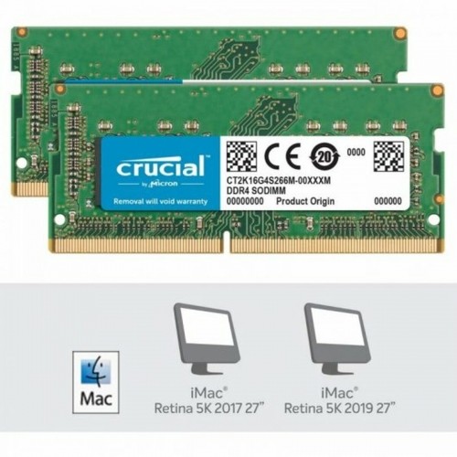 RAM Memory Crucial CT2K16G4S266M 32 GB 2666 MHz CL19 DDR4 image 2