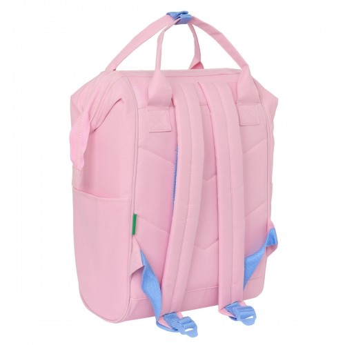 Laptop Backpack Benetton Pink 27 x 40 x 19 cm image 2