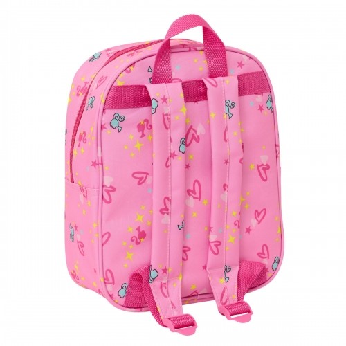 School Bag Barbie Pink Fuchsia 22 x 27 x 10 cm 3D image 2