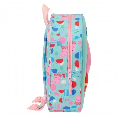 Школьный рюкзак Peppa Pig Зеленый Розовый 22 x 27 x 10 cm 3D image 2