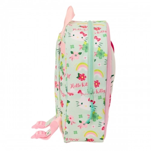 Школьный рюкзак Hello Kitty Зеленый Розовый 22 x 27 x 10 cm 3D image 2