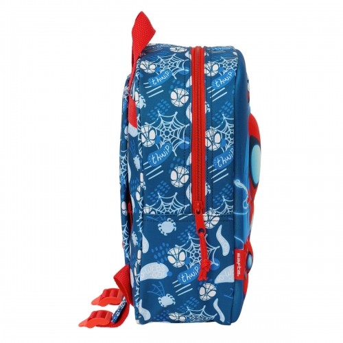 School Bag Spider-Man Red Navy Blue 22 x 27 x 10 cm 3D image 2