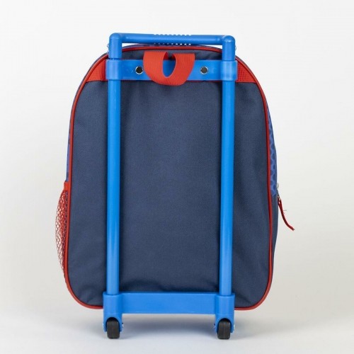 School Rucksack with Wheels Spider-Man Blue 25 x 31 x 10 cm image 2