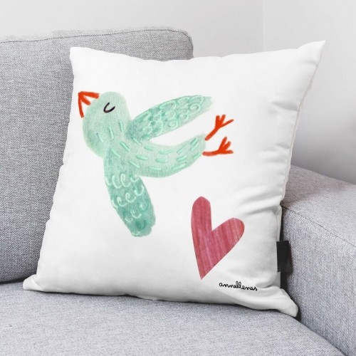 Cushion cover Decolores Ocell Coret Multicolour 50 x 50 cm image 2