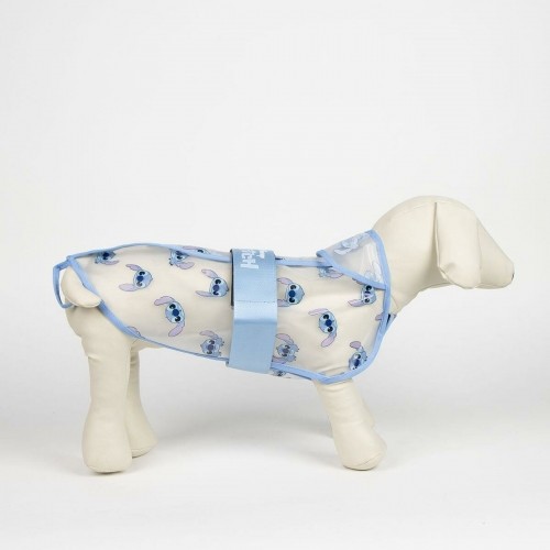 Suņu lietusmētelis Stitch Zils S image 2