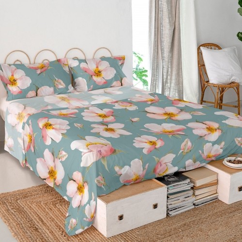 Top sheet HappyFriday Spring blossom Multicolour 240 x 270 cm image 2