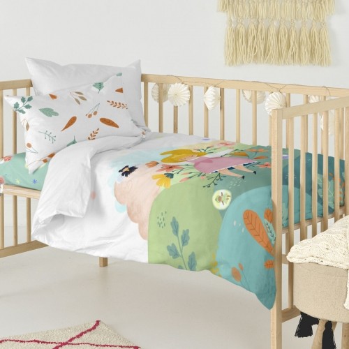 Duvet cover set HappyFriday Mr Fox Dreaming   Multicolour Baby Crib 2 Pieces image 2