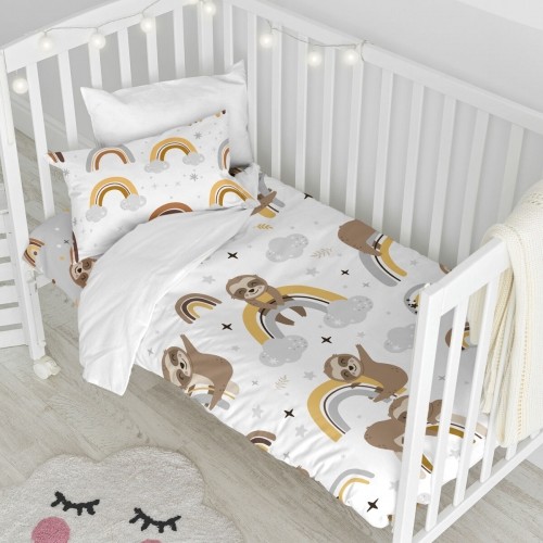 Комплект чехлов для одеяла HappyFriday Moshi Moshi Sleepy Sloth Разноцветный Детская кроватка 2 Предметы image 2