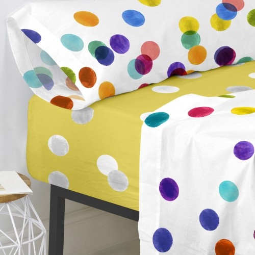 Fitted sheet HappyFriday Confetti Multicolour 160 x 200 x 32 cm image 2